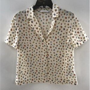 Coach Multicolor Floral Button Down Shirt